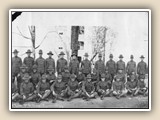 A Company, Davidson College SATC, Lt. P. G. Dwyer Commanding, 1918 - right half (Lewis B. Schenck, '21, scrapbook, Davidson College Archives)